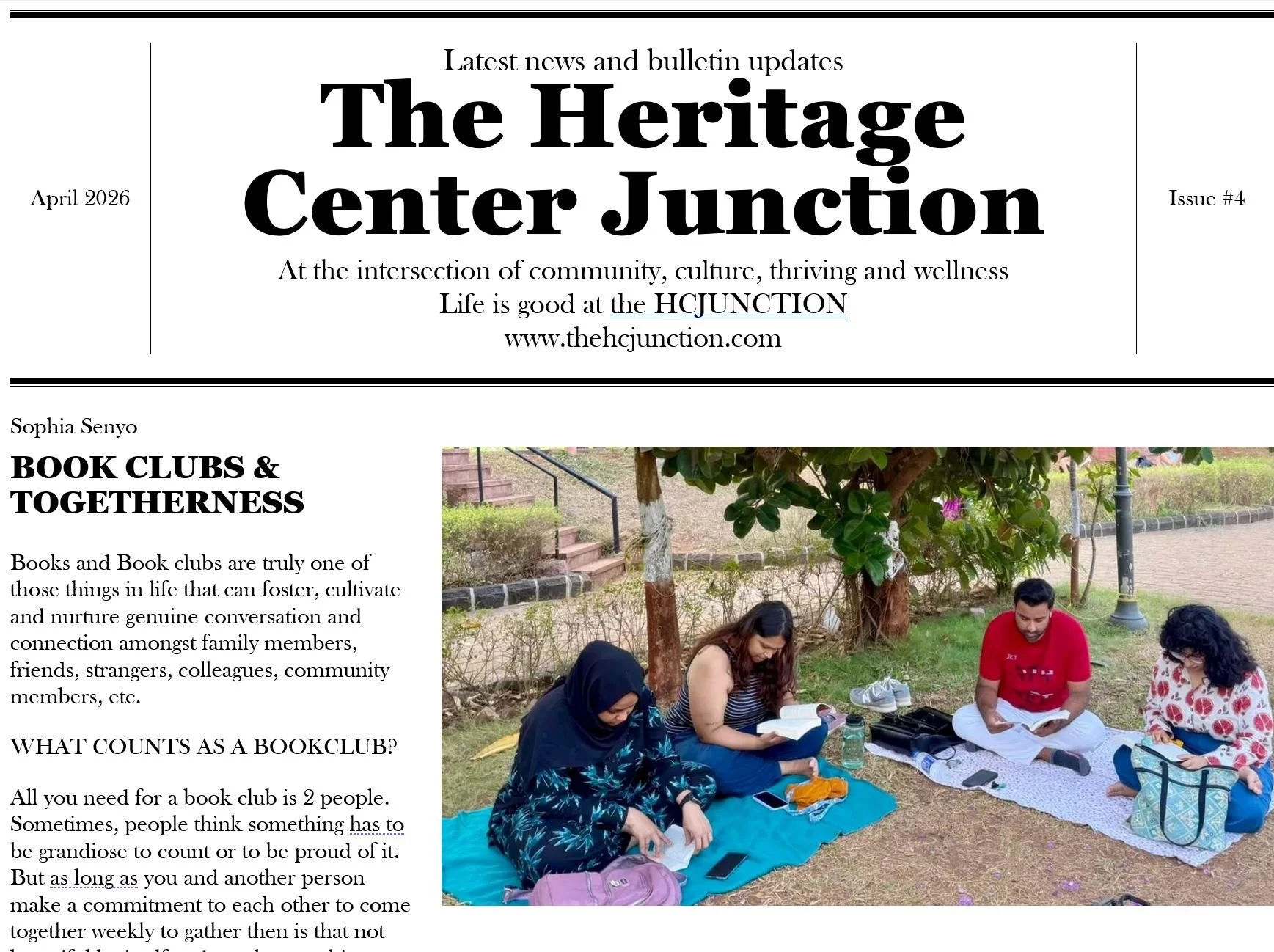 APRIL 2026 HCJUNCTION BULLETIN