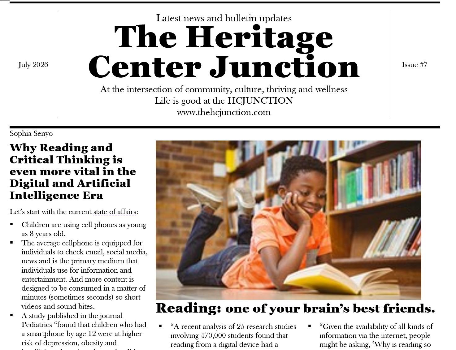 July 2026 HCJUNCTION BULLETIN