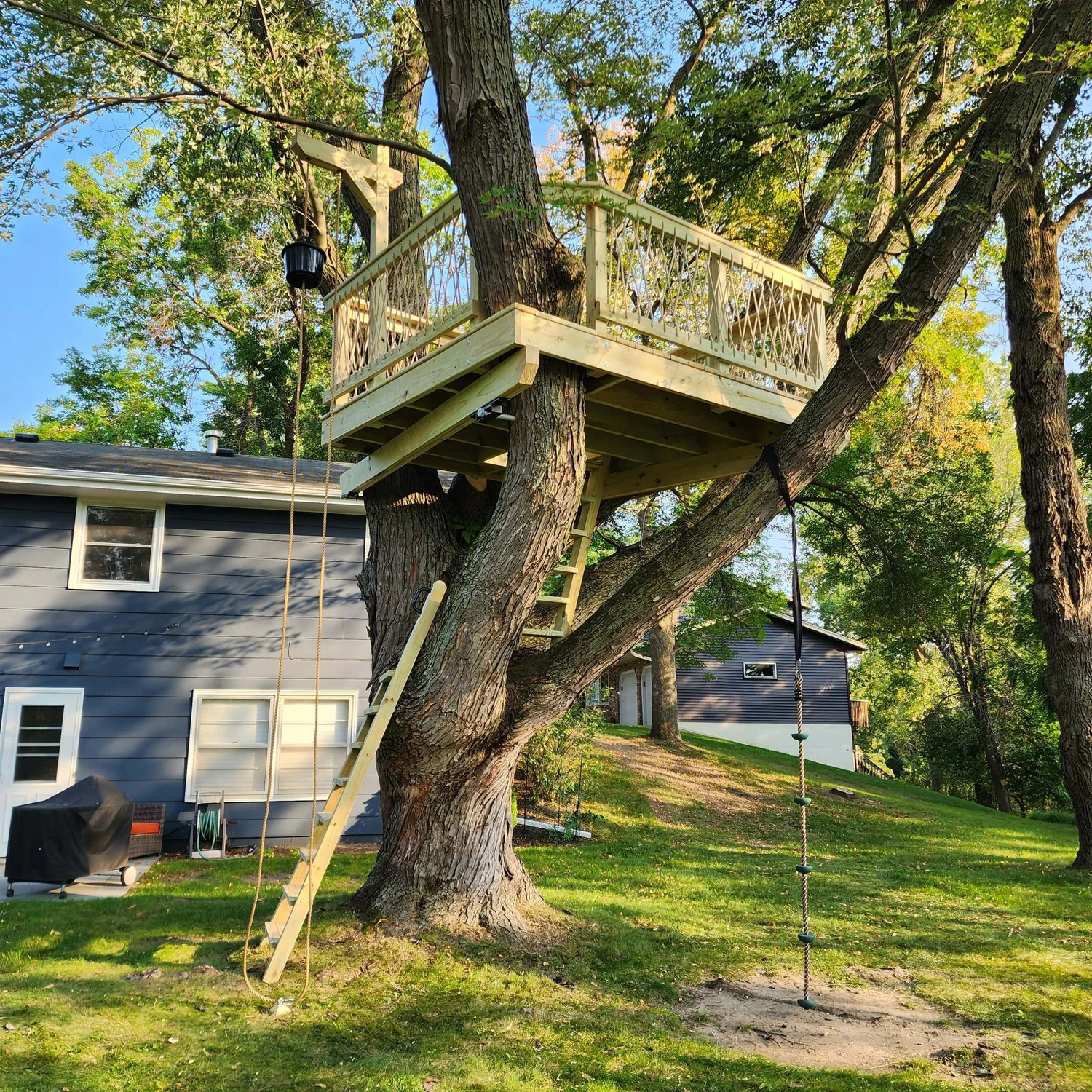 Tree Deck Posts Sunset Perch - Crafted Tree Decks at Fortz