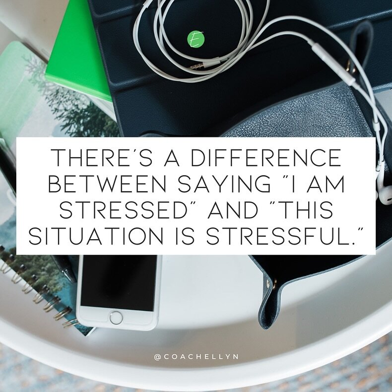 ✨What if we DEPERSONALIZE stress??✨

You might see this post and think &ldquo;psh&hellip;semantics&rdquo; but it&rsquo;s actually a subtle form of mindfulness-based stressed reduction.

Of self compassion.

When we say &ldquo;I am stressed,&rdquo; we
