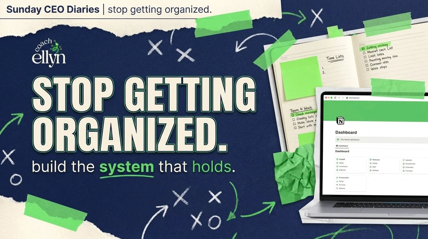 Getting Organized for Founders: Why You Keep Getting Organized But Never FEEL Organized