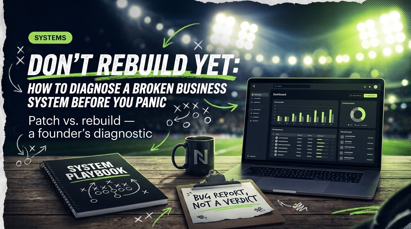 Don’t Rebuild Yet: How to Diagnose a Broken Business System Before You Panic