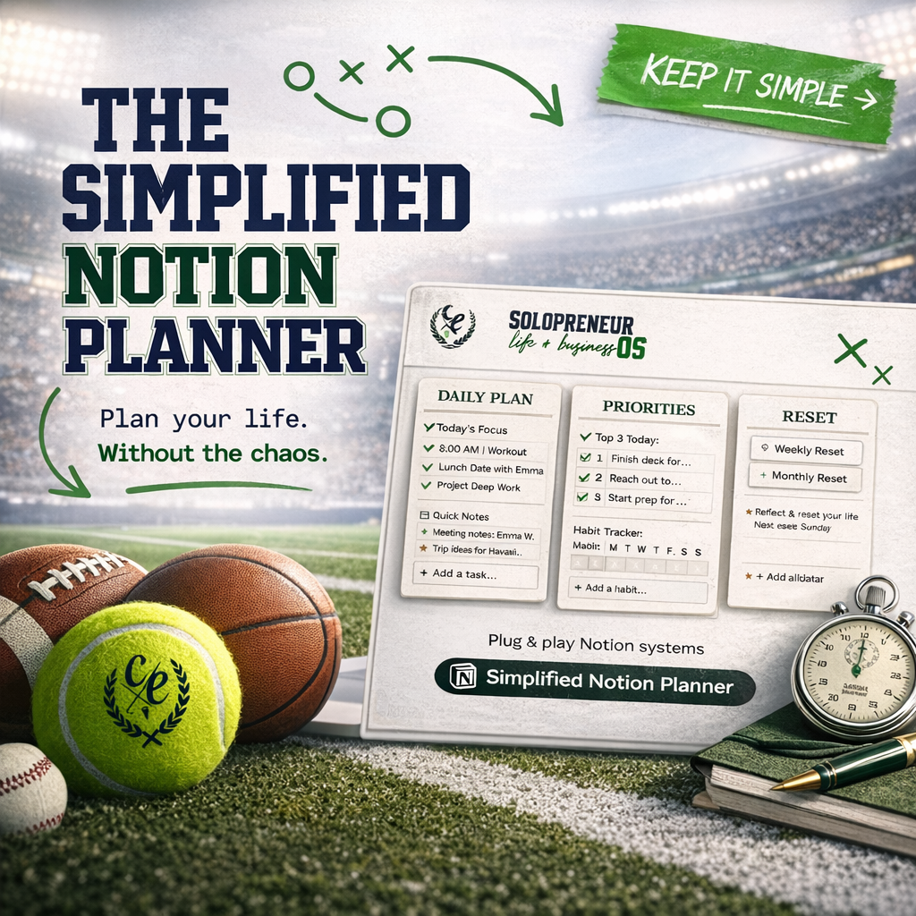 The SIMPLIFIED Notion™ Planner