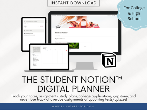 Student Planner Notion™ Template