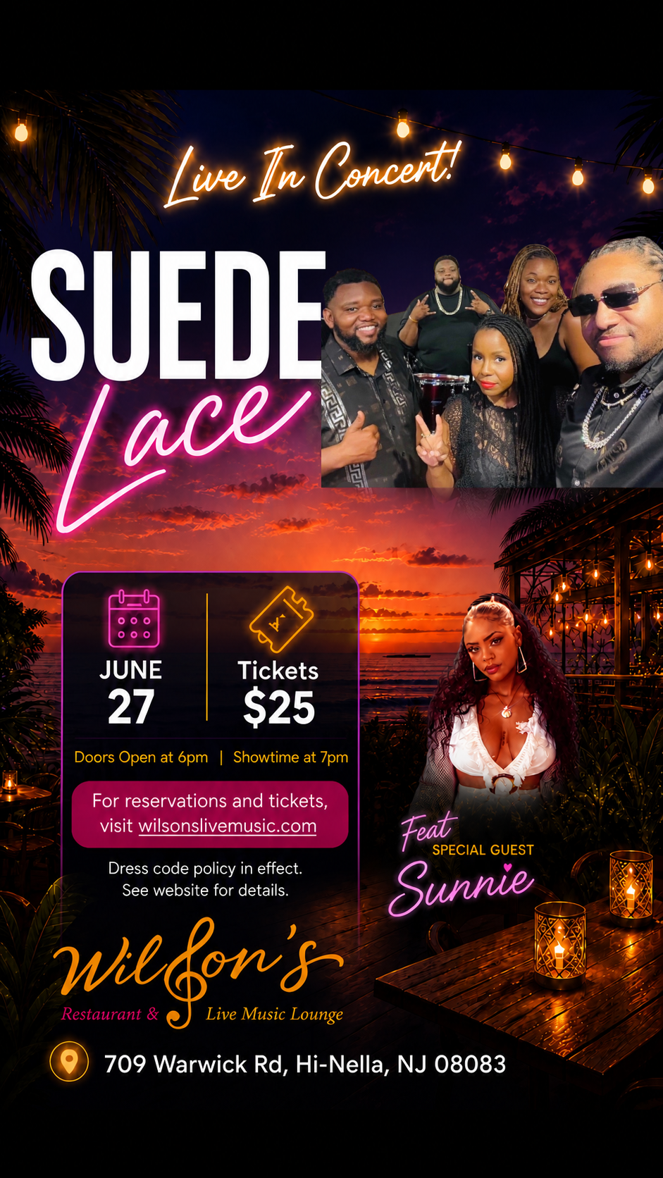 Suede Lace at Wilson's Live