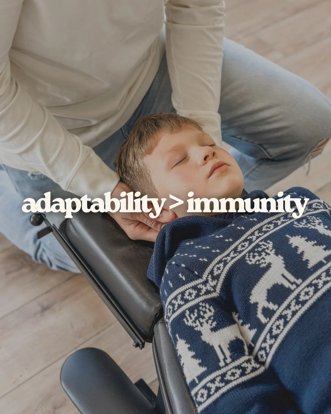 Adaptability &gt; Immunity 

Every fall and winter, the conversation turns to immunity. How do we fight germs? How do we avoid getting sick? 🤧

But, your body was never designed to live in a bubble, protected from every virus or bacteria. Germs are 