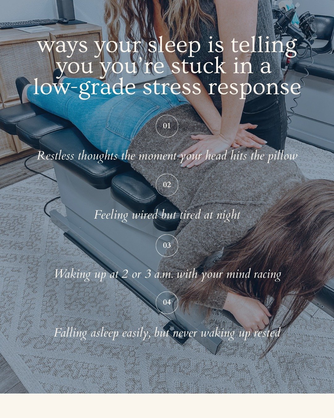 If you&rsquo;ve been waking up in the middle of the night, tossing and turning before bed, or opening your eyes hours before your alarm - your body might be trying to tell you something.

Sleep struggles aren&rsquo;t always about your bedtime routine