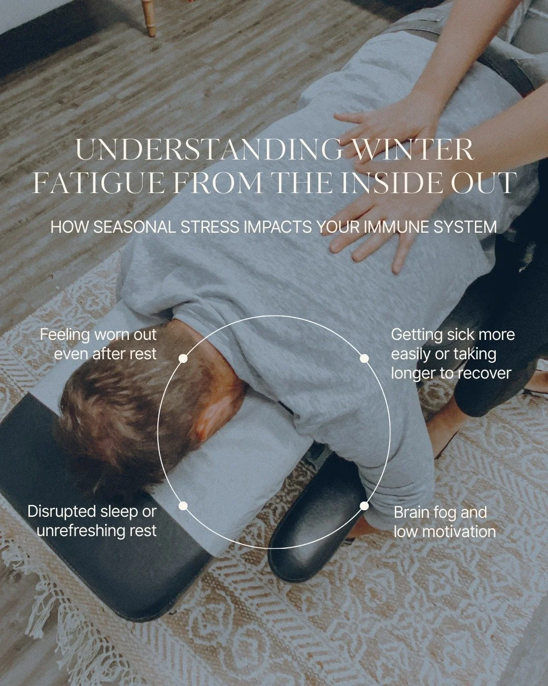 During the winter months, your body faces a perfect storm: less sunlight, more indoor time, heavier foods, and a nervous system that&rsquo;s been managing months of stress from the holidays and beyond.

Chronic stress keeps your body in a constant st