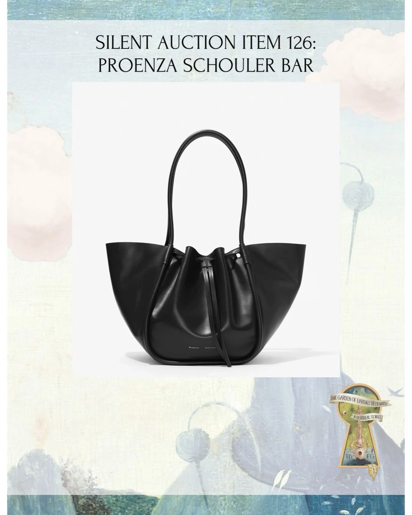 AUCTION ITEM 126: Proenza Schouler Ruched Tote in Black