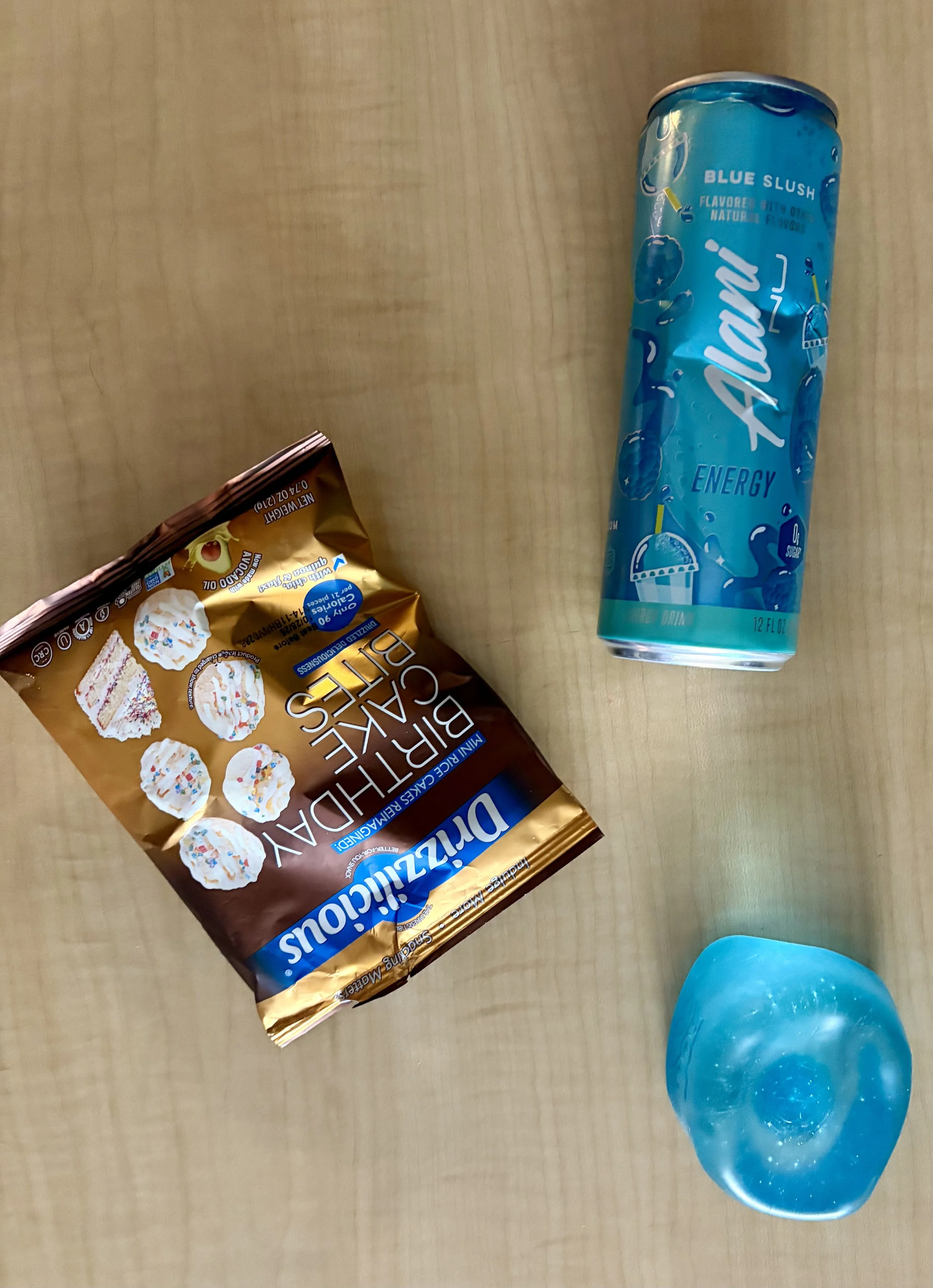 Alt text: various items sitting on the student desk.