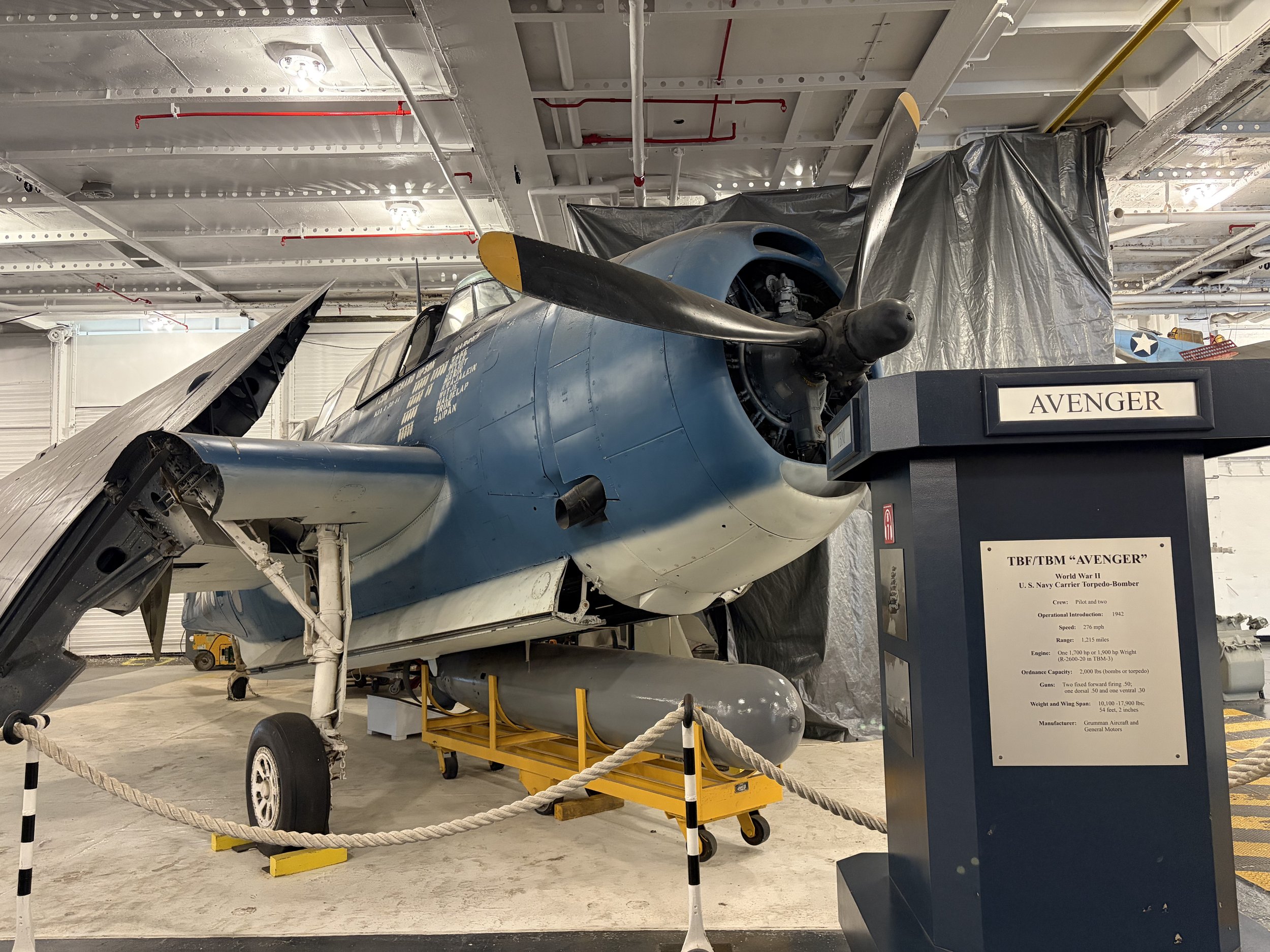 Plane inside of Aircraft.