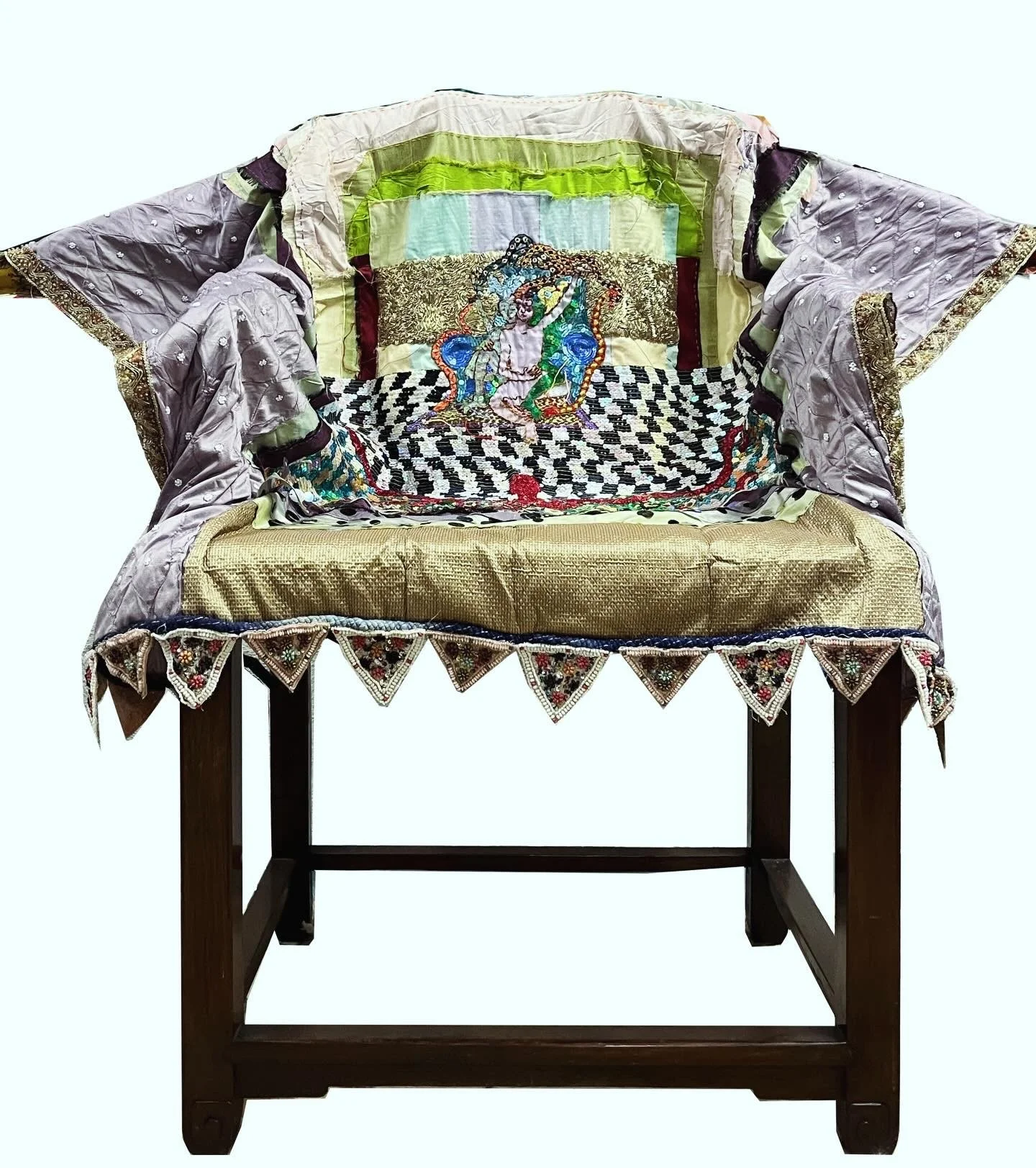 The Bandung Spirit Draped on a Baba Nyonya Chair