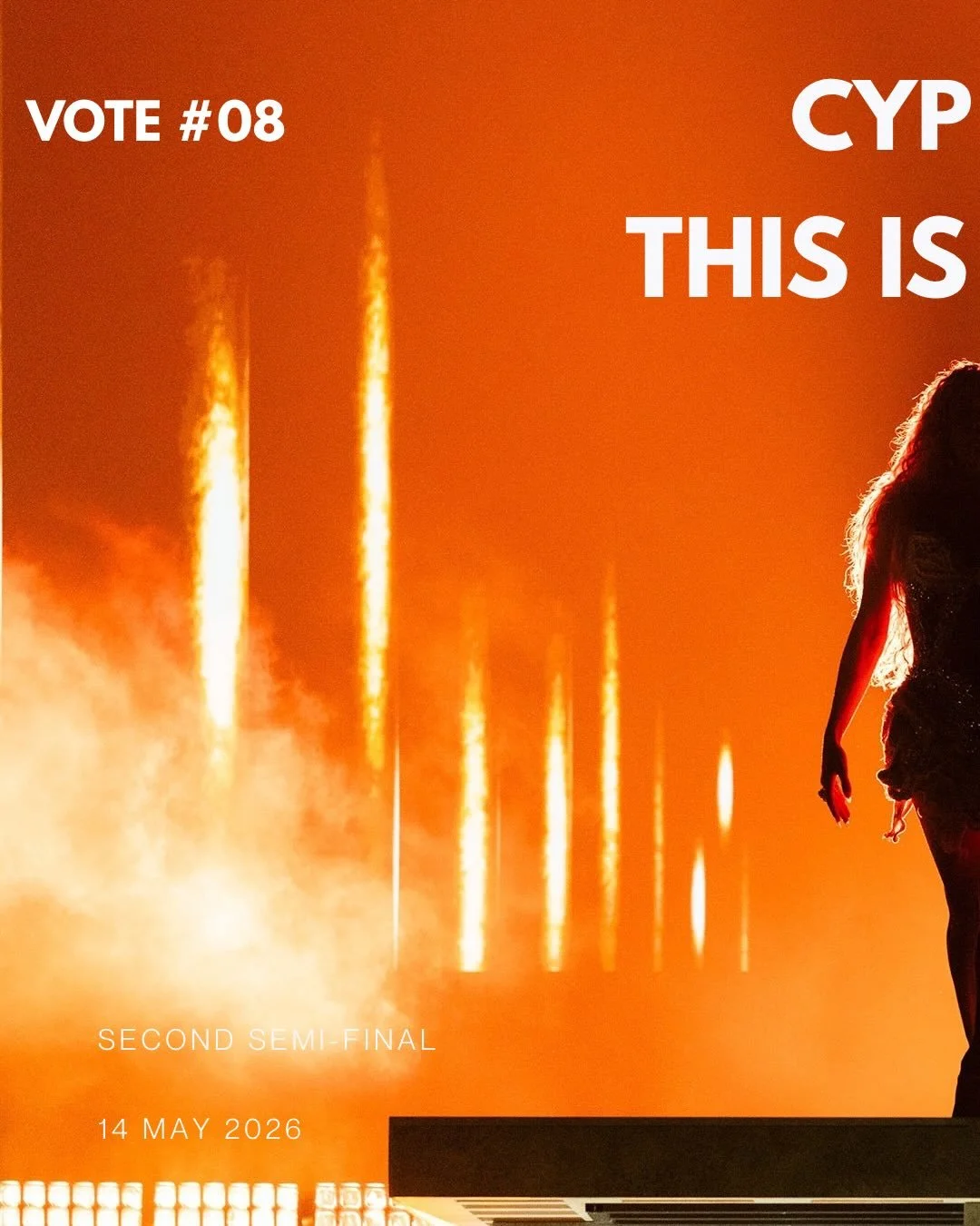 We&rsquo;ve been waiting all year for this. 🇨🇾❤️&zwj;🔥

Tonight is our moment.
One song. One stage. One chance to send Cyprus to the Grand Final.

Antigoni is ready.
Now it&rsquo;s our turn to show up for her.

Catch the Second Semi-Final Tonight 