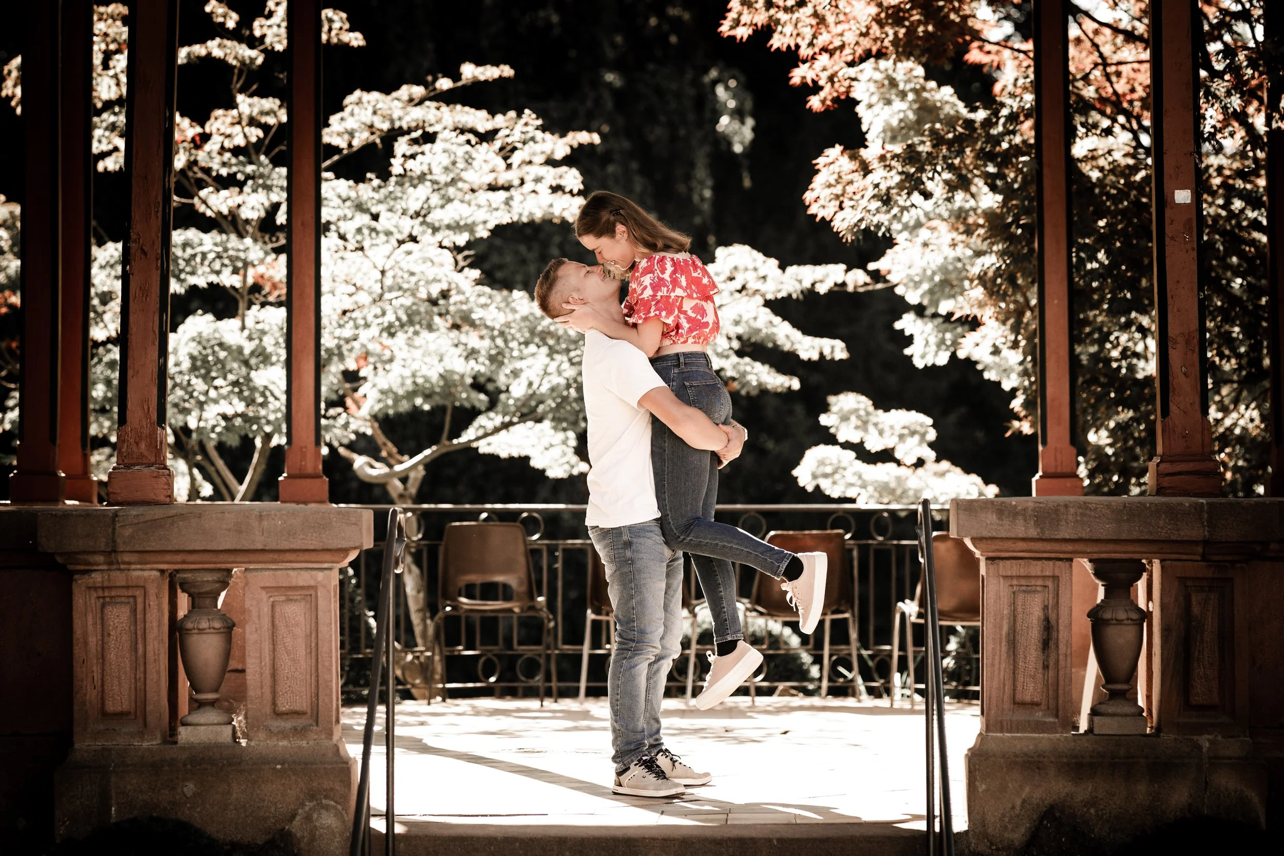 Pre-Wedding-Shooting im Stadtpark Lahr