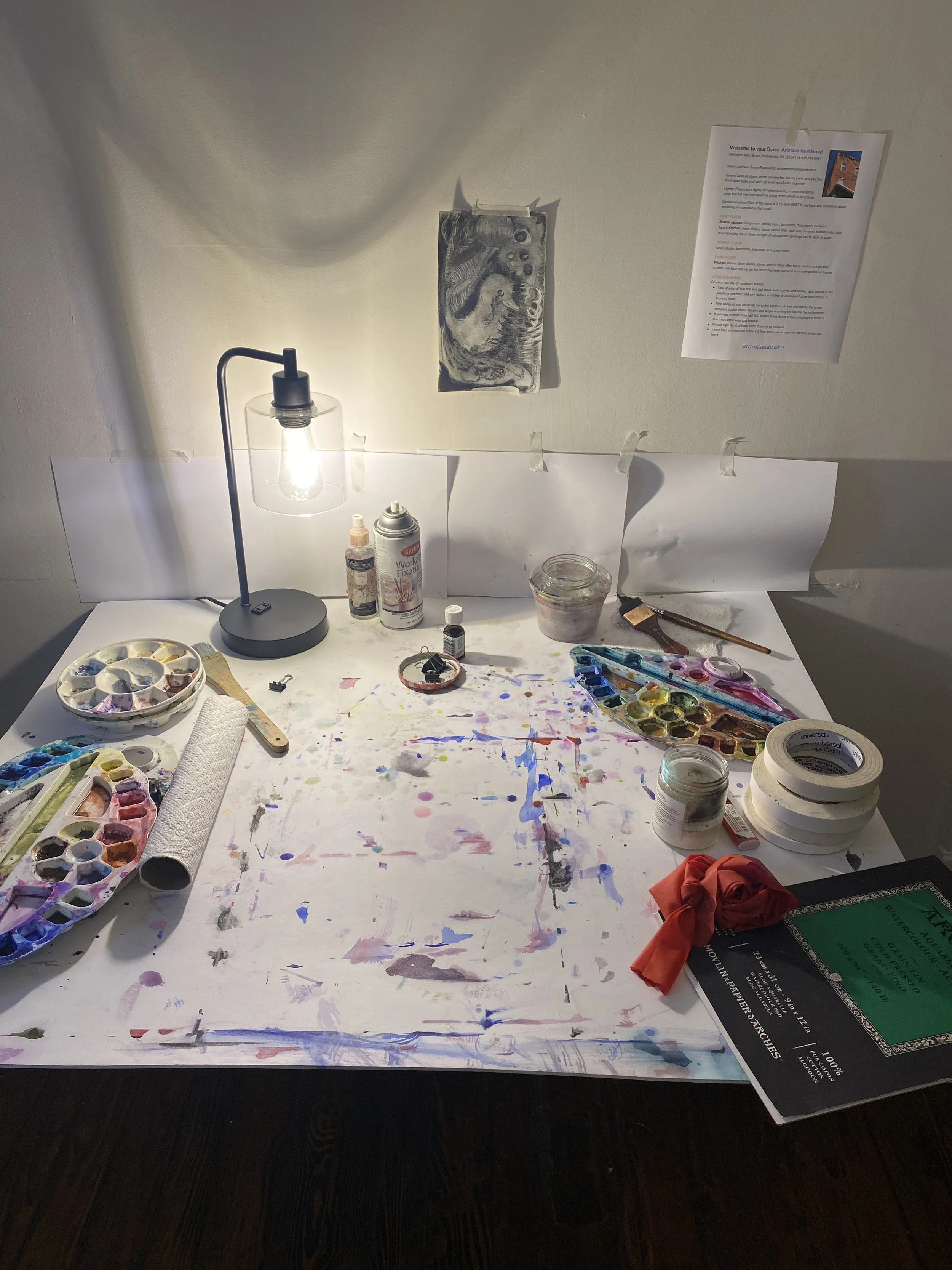 Nancy’s work table