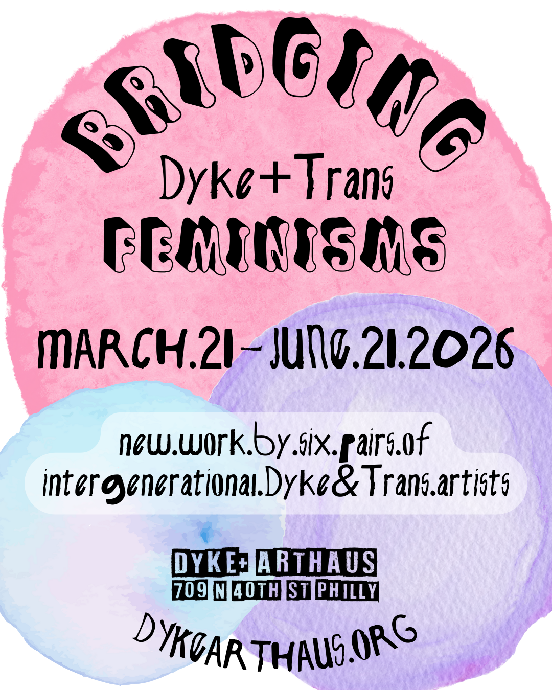 BRIDGING DYKE & TRANS FEMINISMS: March 21, 2026 - June 21, 2026