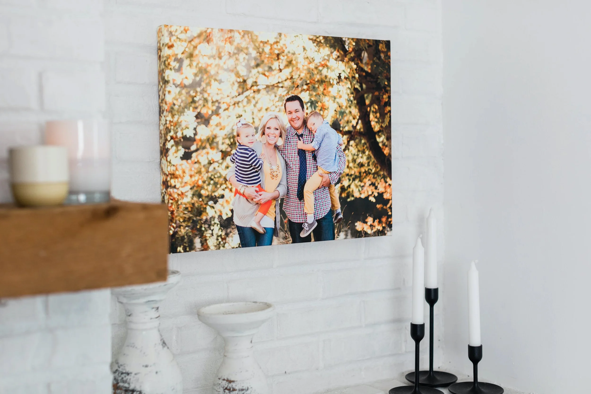 whcc_fall-family-gallery-wrap_lifestyle_hanging-on-white-brick-living-room-wall.jpg