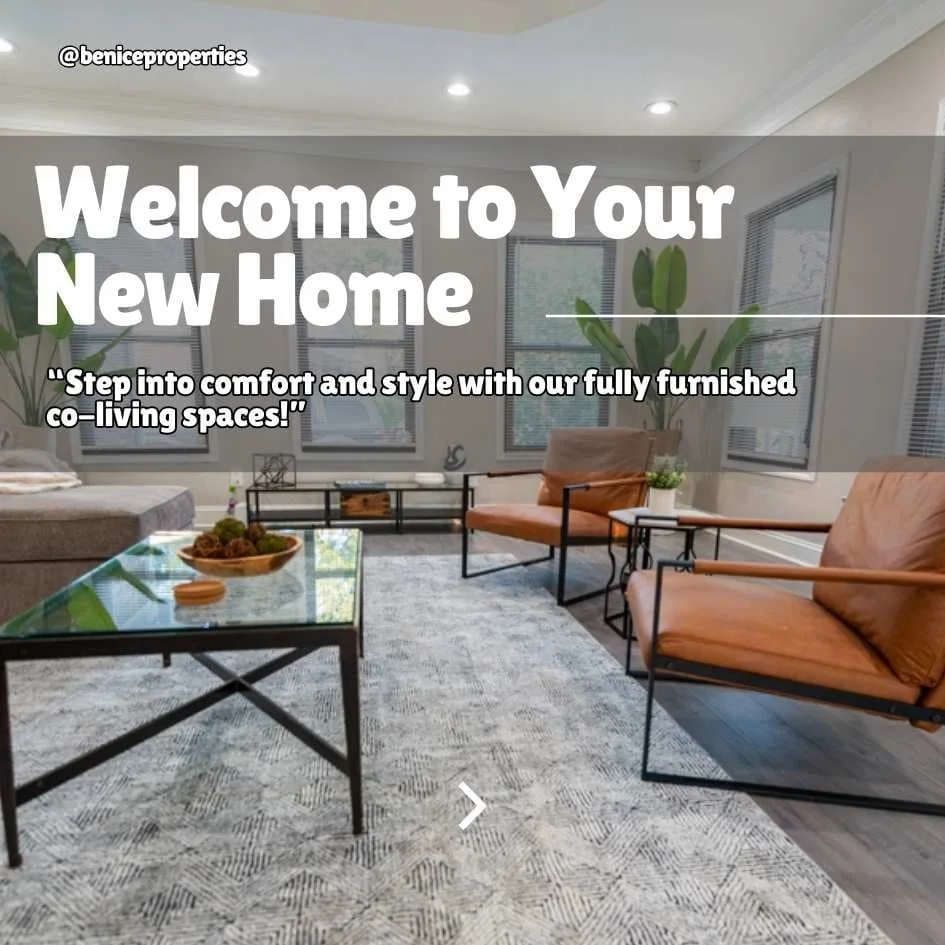 ✨ Step into Style and Comfort ✨

Swipe through our stunning room interiors and see why Be Nice Properties is the perfect place to call home. Each of our fully furnished rooms boasts modern design, cozy furnishings, and all the essentials you need for