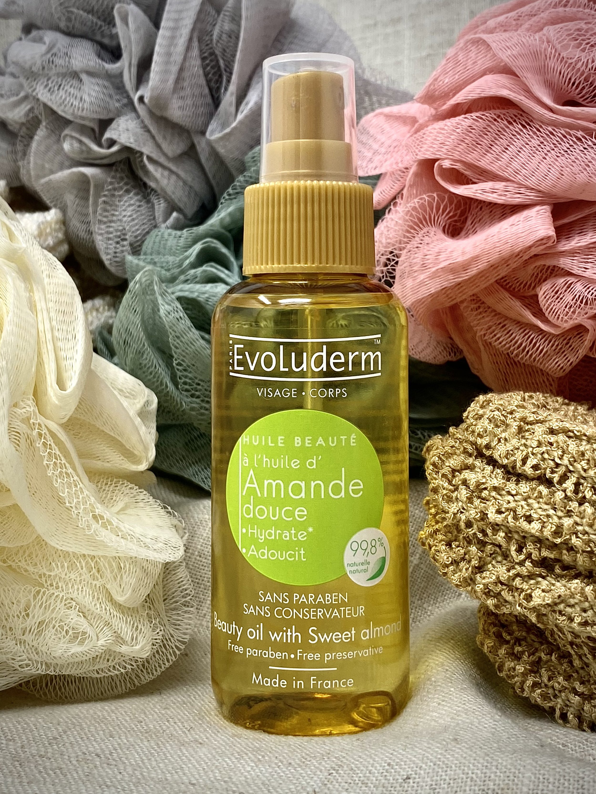 Face and body sweet almond oil