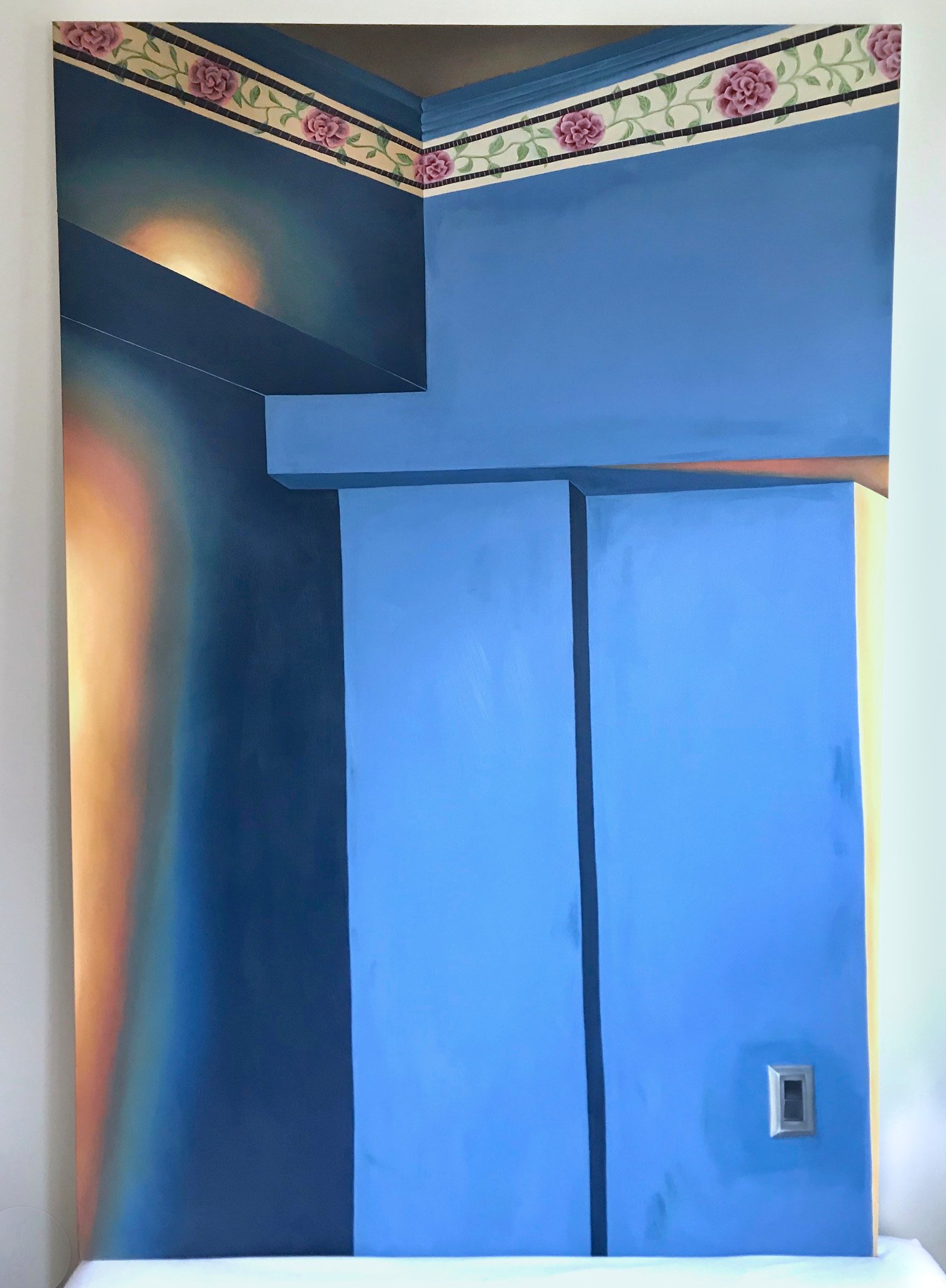 Four Seasons, 2020, acrylic and oil on canvas, 6 x 4 ft.