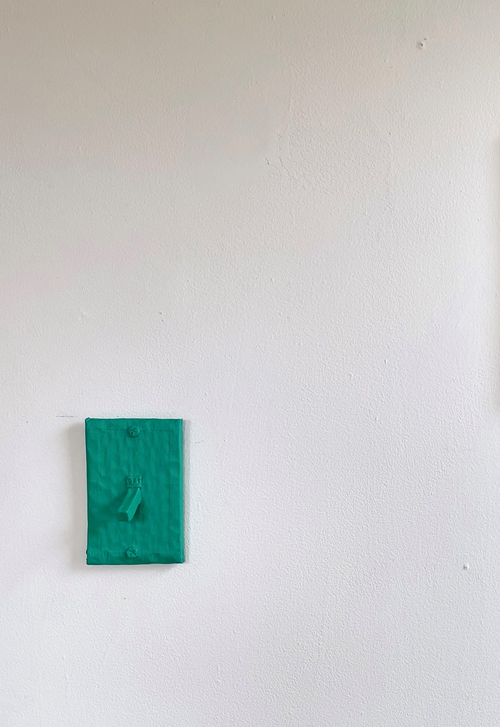 Switch, 2022, cardboard, glue, tape, clay, acrylic paint.