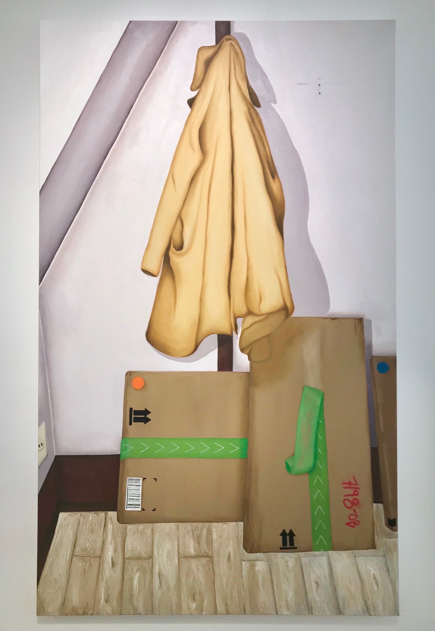 Double-dealing, 2019, oil on canvas, 5 x 3 ft.
