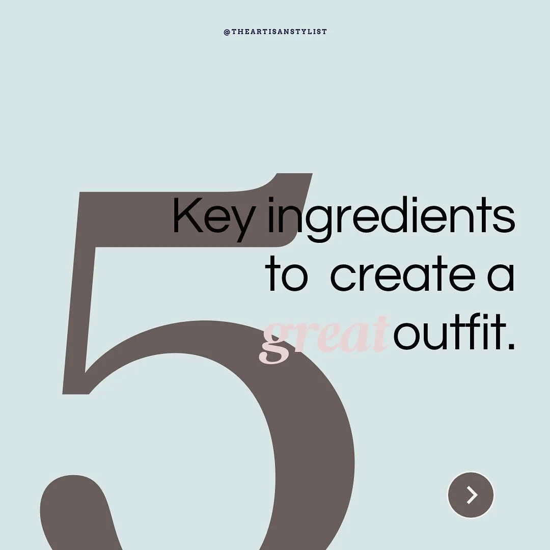 From perfect garment cut to spot on accessories, there are many elements that come together to make a great outfit. 

💡Here are my top 5 ingredients to make your outfit great again.

Share yours in the comments 👇🏽