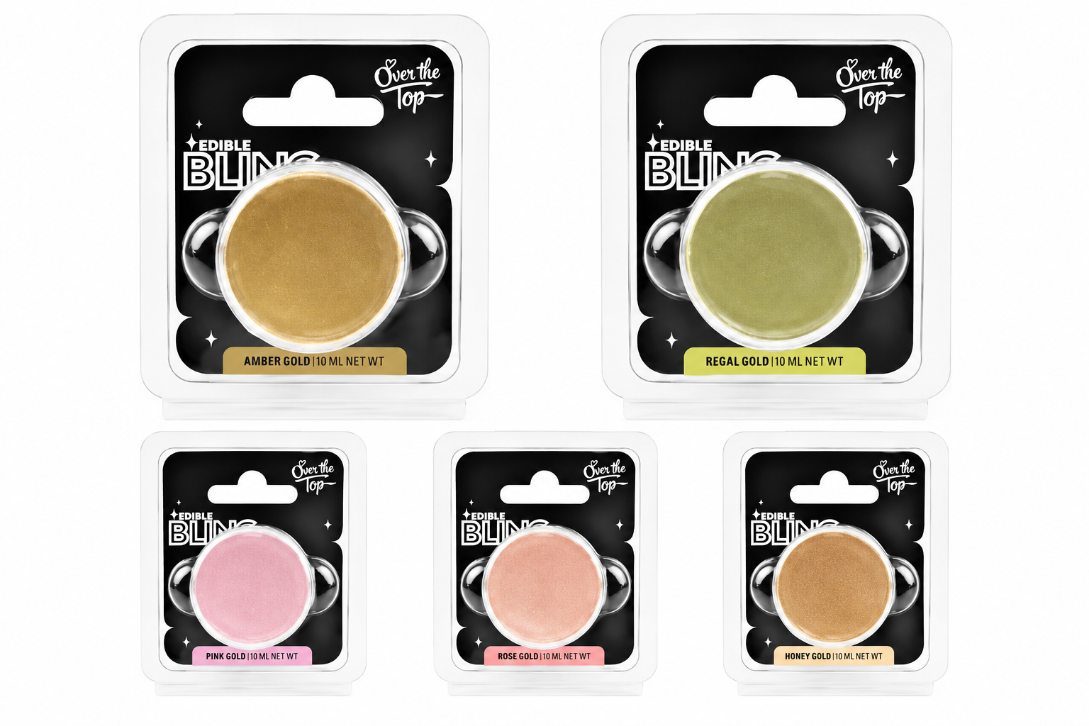 Lustre Dust - Edible Bling - set of 5