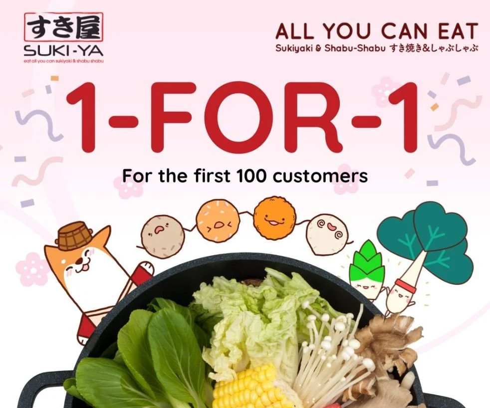 1-FOR-1 Sukiyaki buffet Lunch