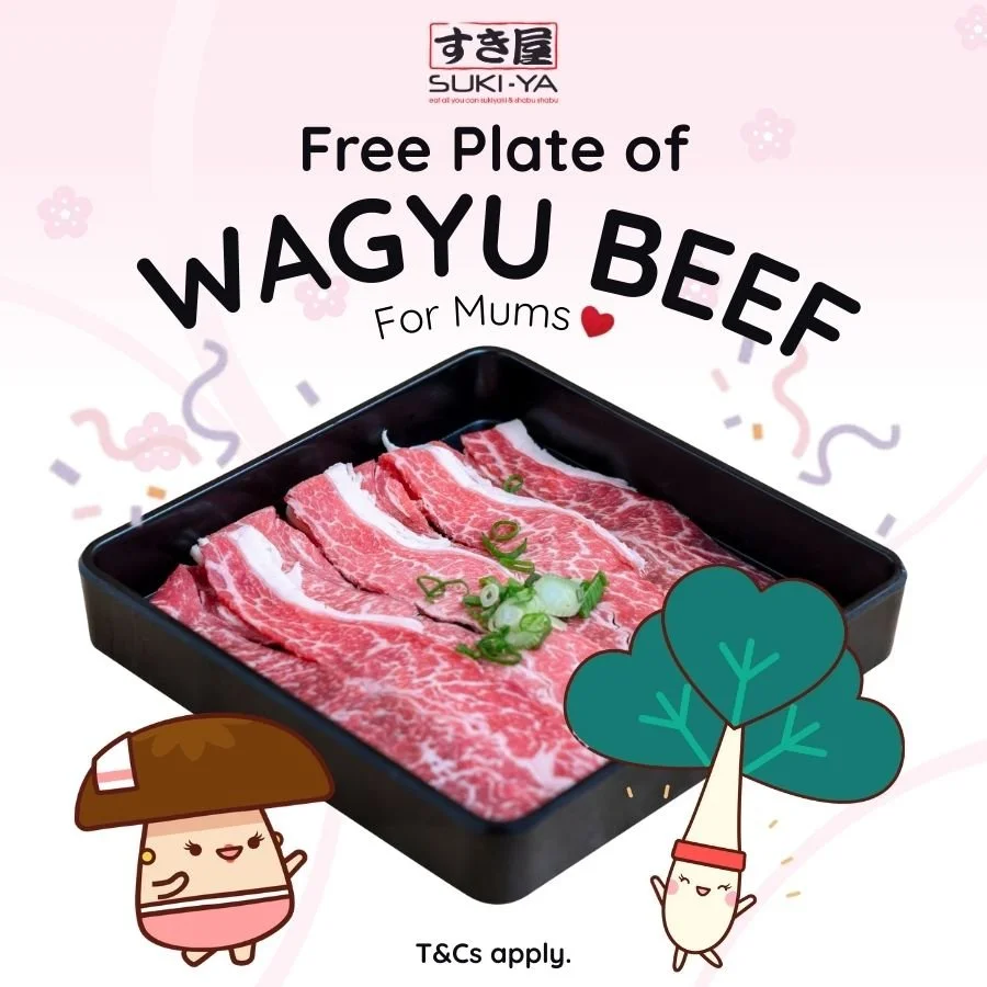 Free Plate of Wagyu Beef For Mums