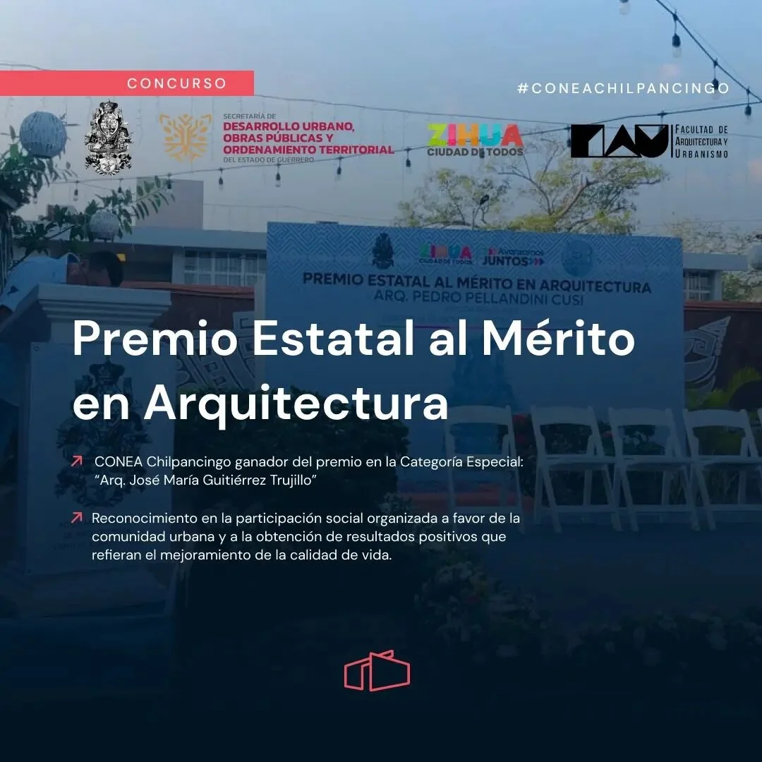 El &eacute;xito depende casi por completo de la persistencia. La energ&iacute;a extra requerida para hacer otro esfuerzo o probar otro enfoque, es el secreto de ganar. &ndash; Denis Waitley.

La Academia Nacional de Arquitectura capitulo Acapulco se 