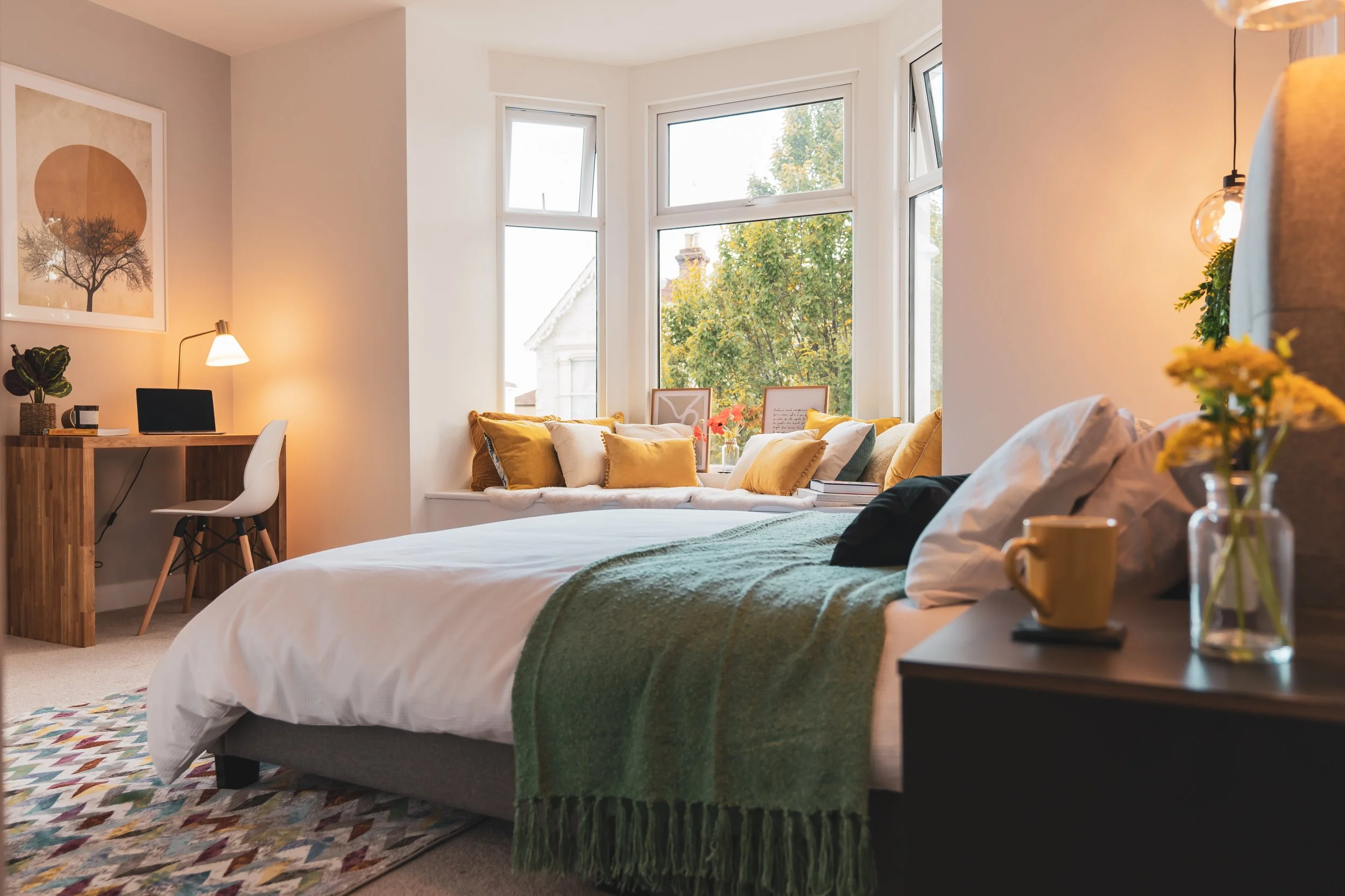 Modern interior design bedroom