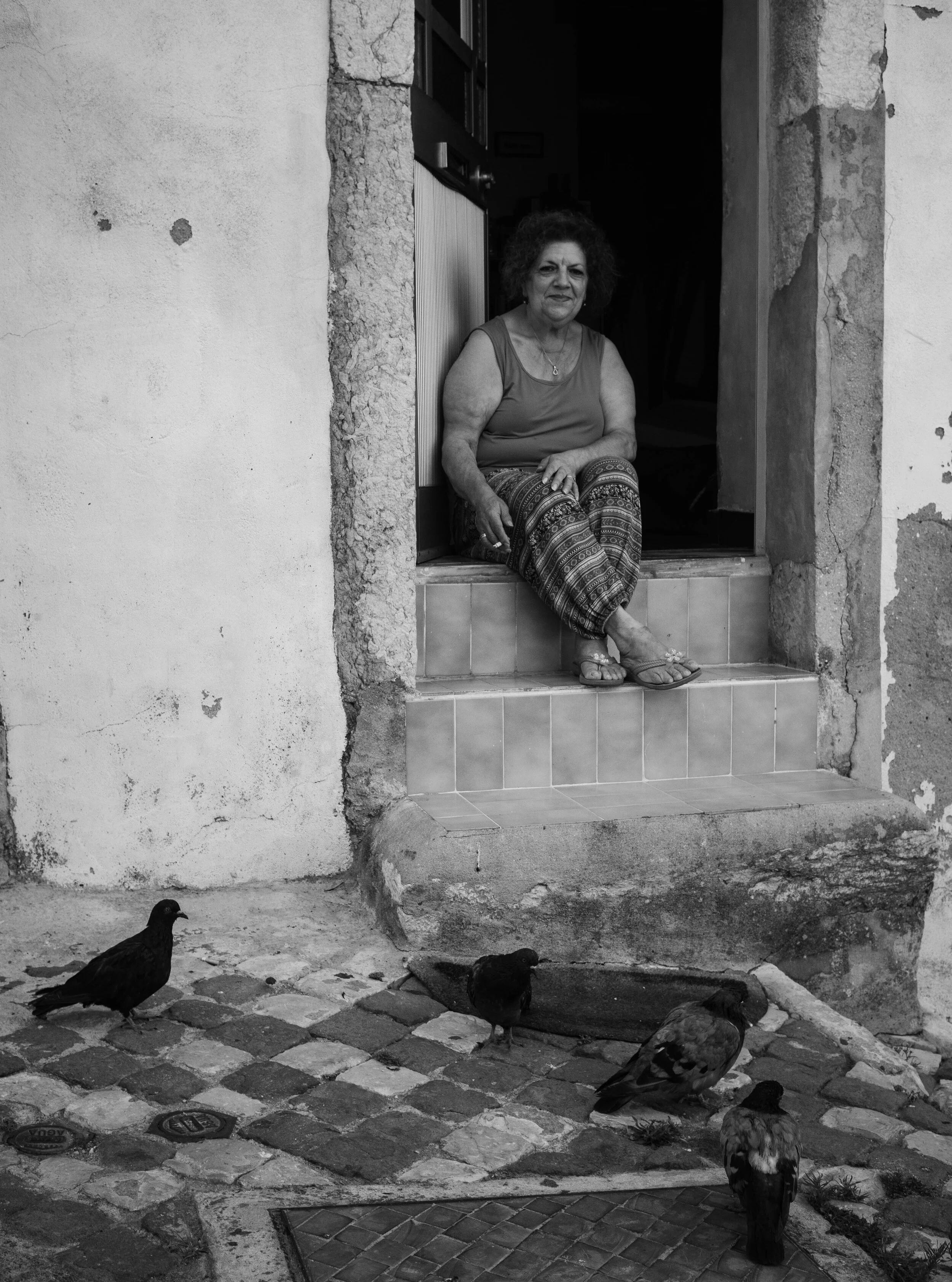 "A woman from the famous Alfama district in Lisbon" Portugal 2021