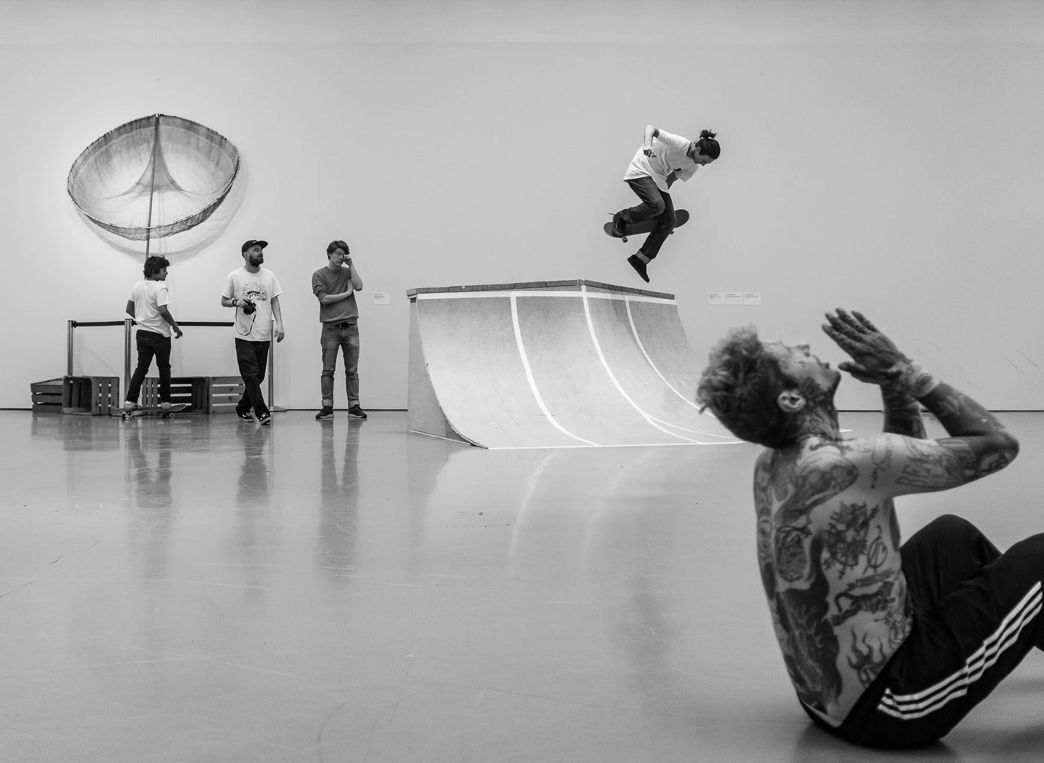 “A skate session inside the Kunsthaus Zürich.”  2018