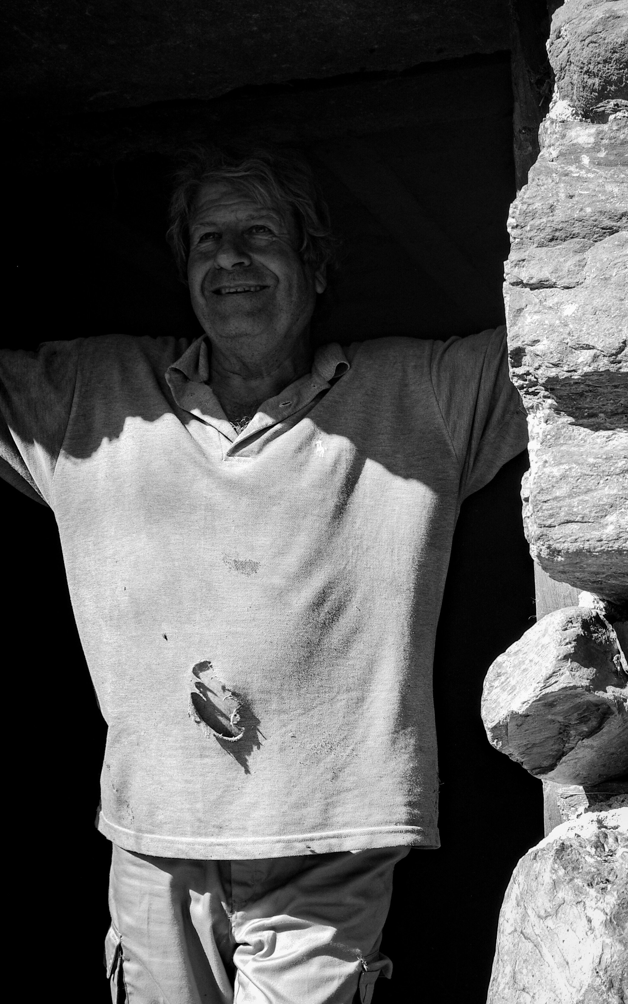 "A shepherd in the stable from his animals." Portugal 2022