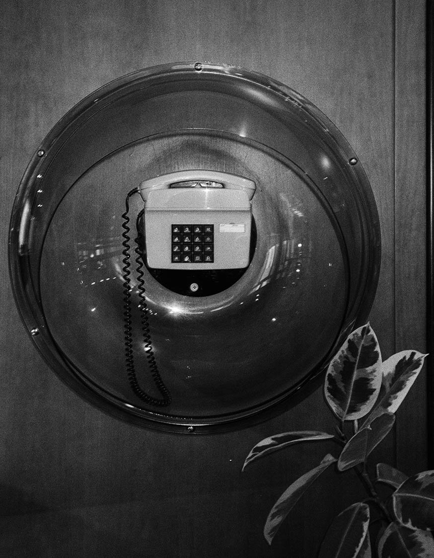 "old telephone booth in a hotel in Germany" 2019