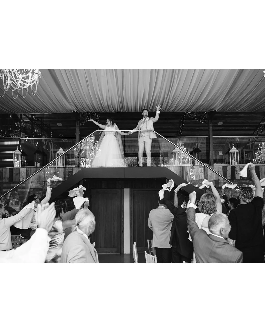 Emma and Richard brought darts walk-on energy to their wedding reception entrance and had Bunny Hill jumping, the atmosphere as they entered down the stairs was mega! 

This was a big day for Spud too 🐾, coming along to see his humans get married an