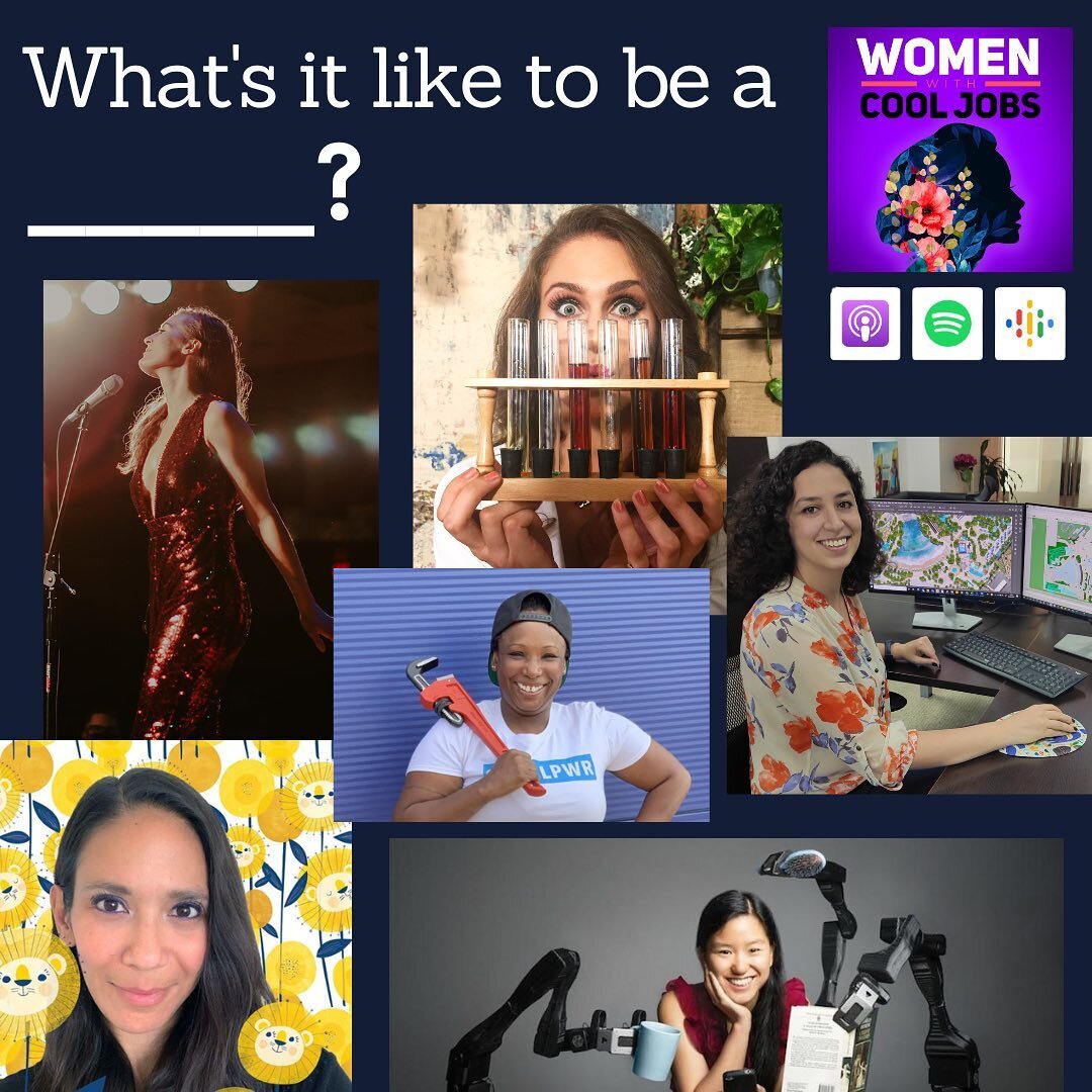 So many women with cool jobs&hellip; and  you can chat with someone you admire and want to learn from, too!! 

In the latest episode, I share how to interview women in your own life who have cool jobs. Here are the steps: 

	&bull;	Get Curious&nbsp;
