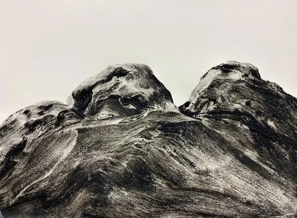 23: Mixed media on paper 19" x 24" 2022