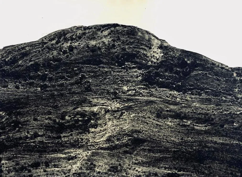 7: Mixed media on paper 8” x 15” 2022