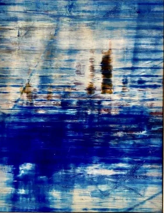 9: Mixed media on canvas 11.5” x 15” 2021