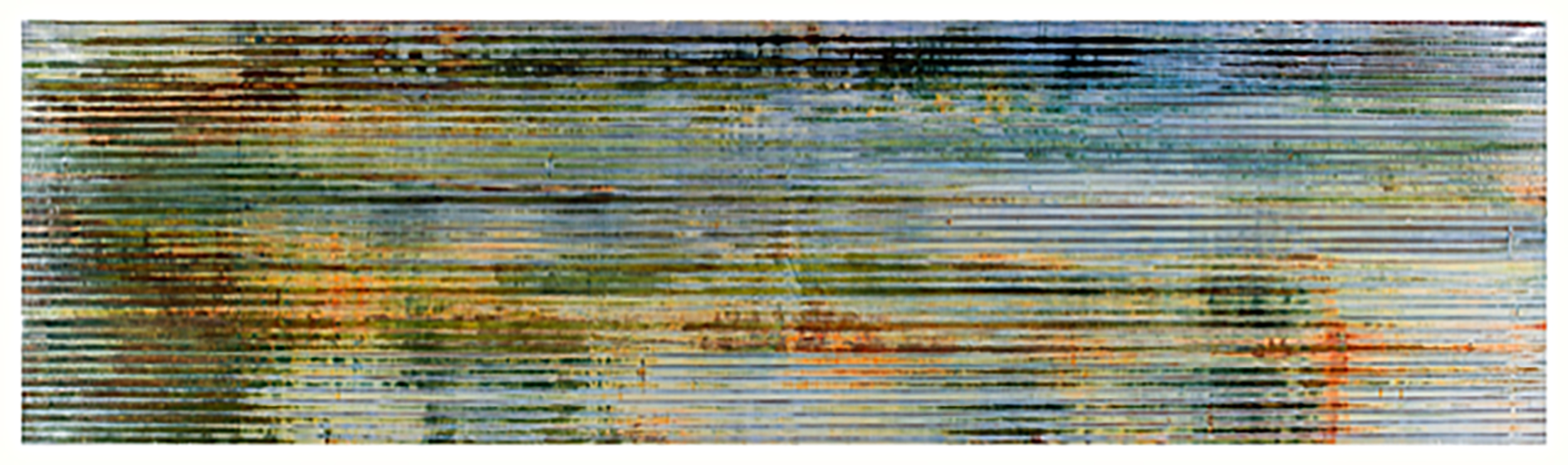 7: Mixed media on canvas 47 " X 134" 2020