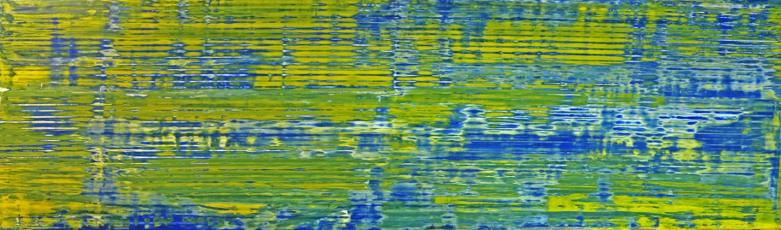 6: Mixed media on canvas 47" X 134" 2020