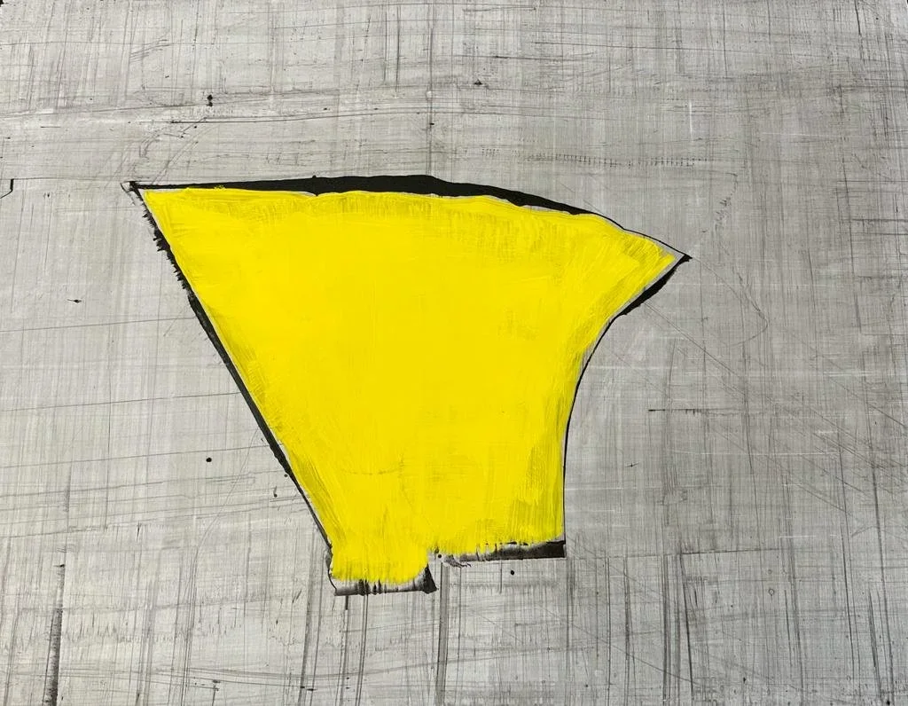 22: Mixed media on paper 20" x 26" 2023