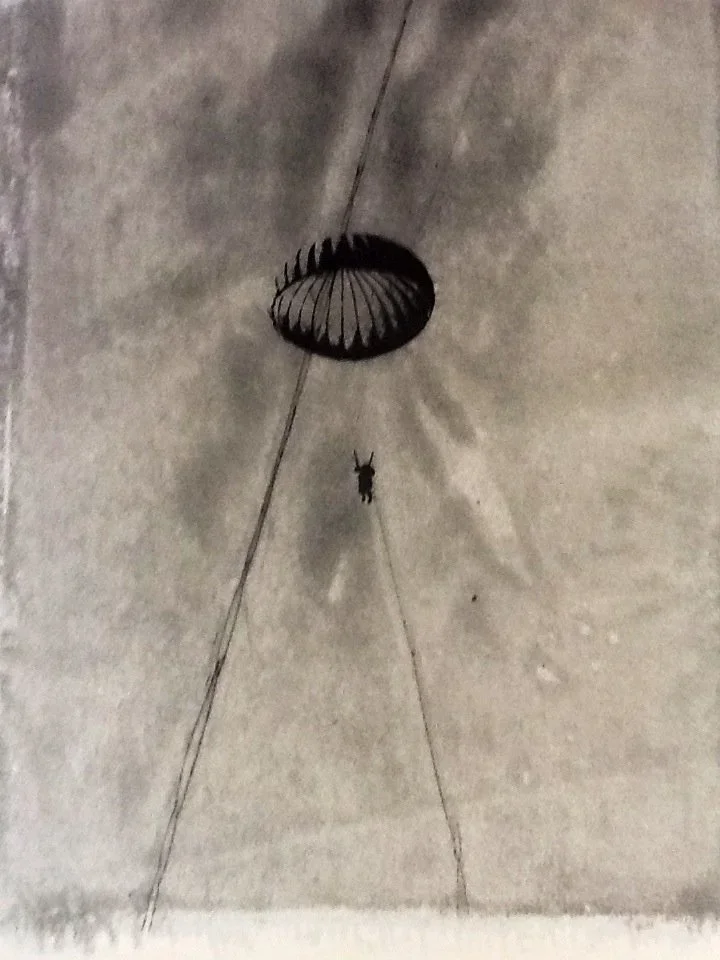 14: Mixed media on paper 25'“ x 36” 2011 