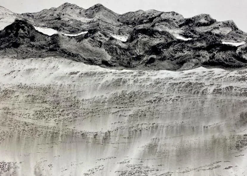 15: Mixed media on paper 38” x 50” 2022