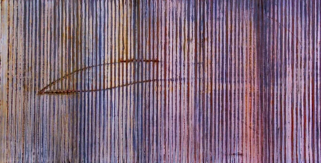 1: Mixed media on canvas 44" X 84" 2014