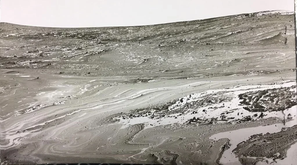 17: Mixed media on paper 5” x 8” 2021