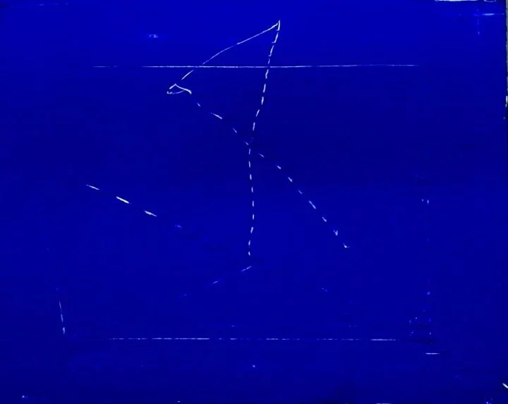 2:  Mixed media on canvas 8’ X 7’ 2018