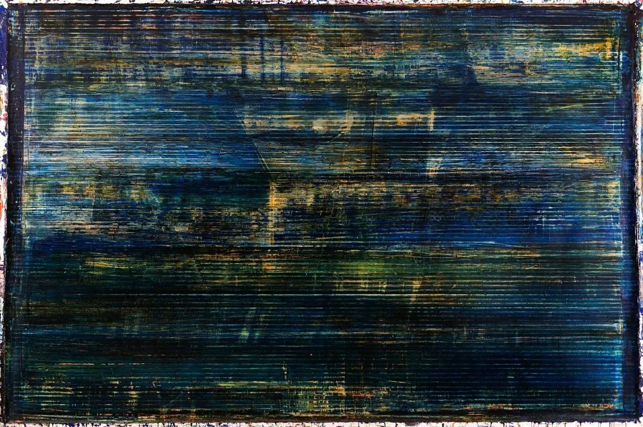 3: Mixed media on canvas 12' X 8' 2018